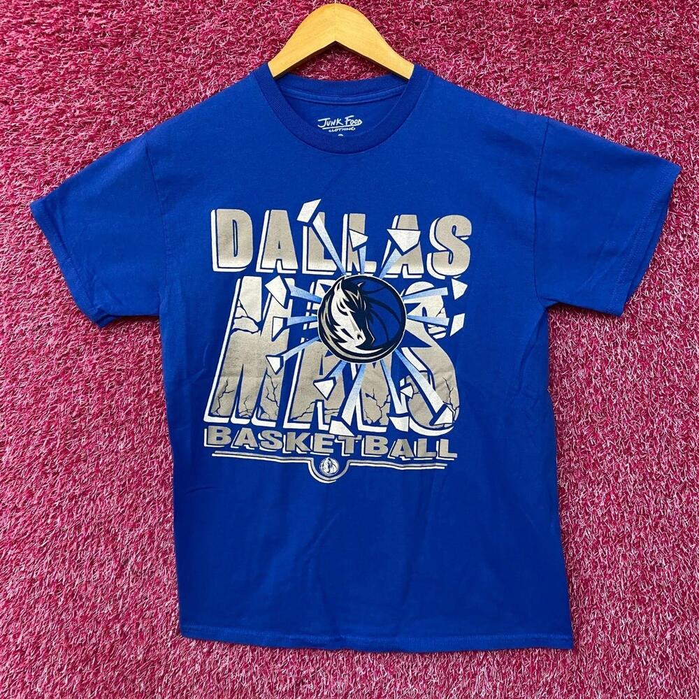 Junk Food Dallas Mavericks Break Through Basketball T-Shirt